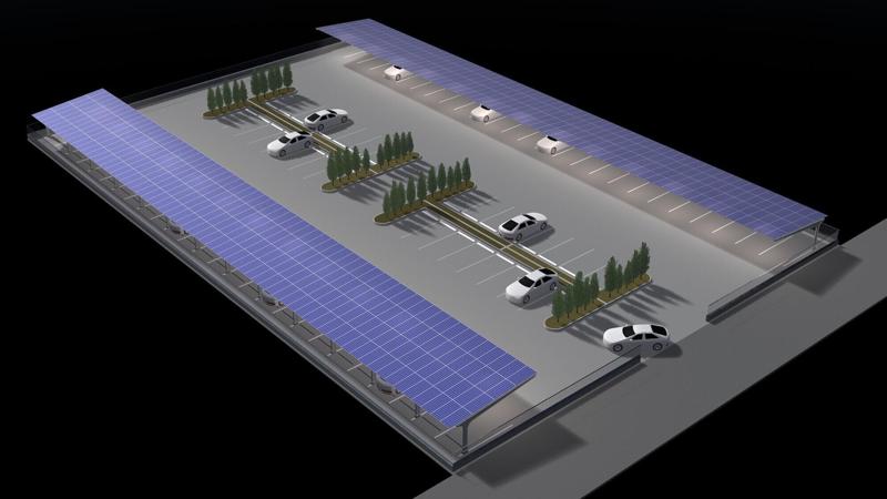 Solar parking layout 25-35