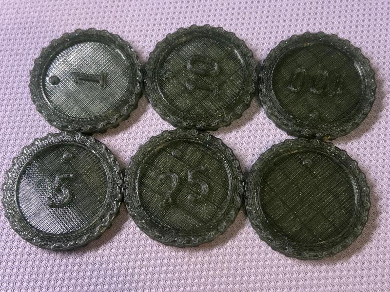 Dual-Sided Casino Chips (Heads or Tails)