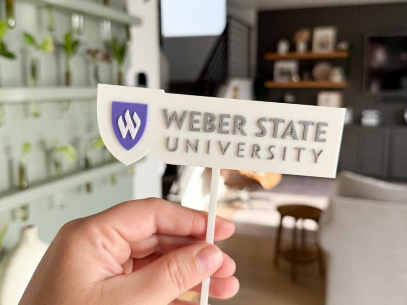Weber State Shield Topper | AMS + Single Color