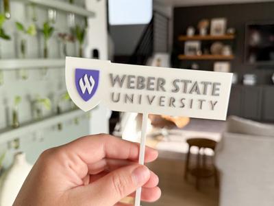 Weber State Shield Topper | AMS + Single Color