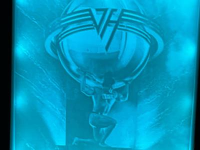 Van Halen 5150 album lithophane