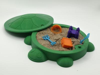 Little Tikes Turtle Mini Sandbox - DeskArt, Zen/Sand