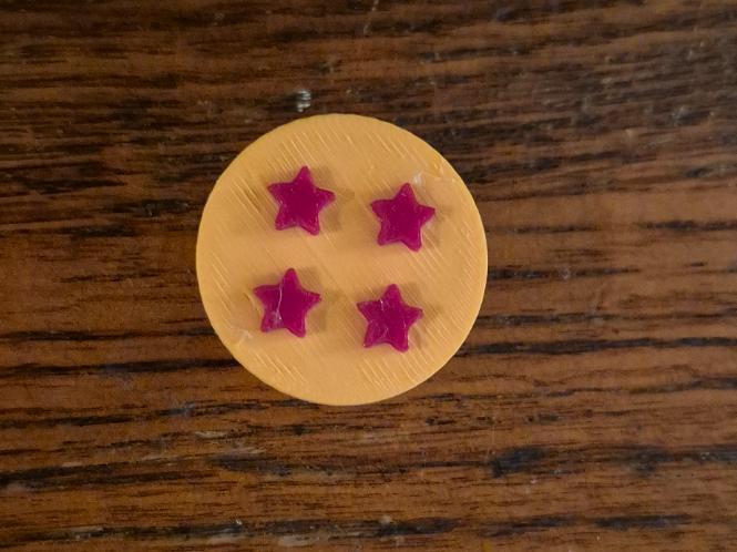 Four star dragon ball croc charm