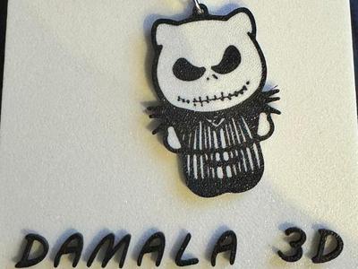 LLAVERO HELLO KITTY - JACK SKELLINGTON 