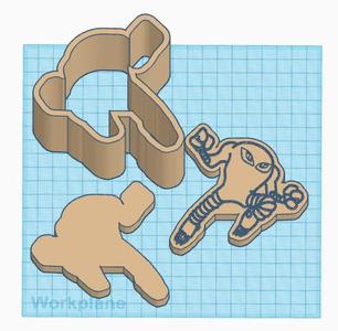 Pokemon: Hitmonlee 3 Piece Bath Bomb Mold