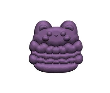 Kawaii Bear Macaroon  STL FILE FOR 3D PRINTING - LASER CNC ROUTER - 3D PRINTABLE MODEL STL MODEL STL DOWNLOAD BATH BOMB/SOAP