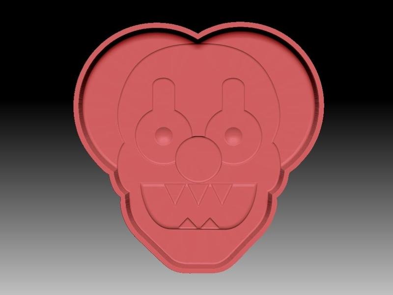 CREEPY CLOWN BATH BOMB MOLD