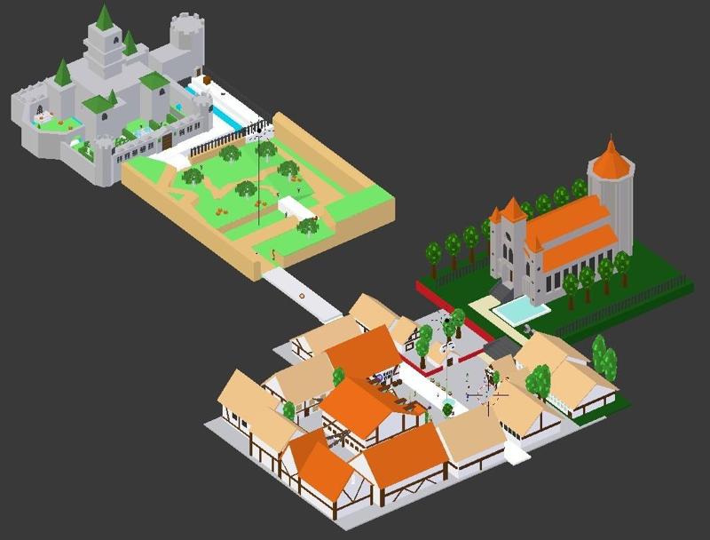 Hyrule Castle Town (Low Poly)