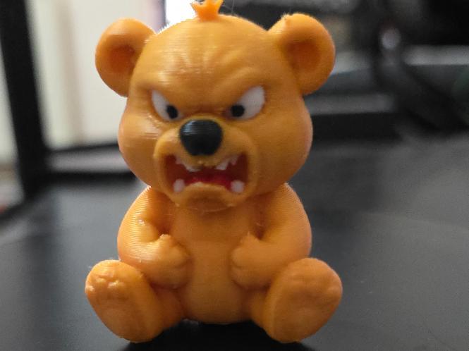 Cute angry teddy bear