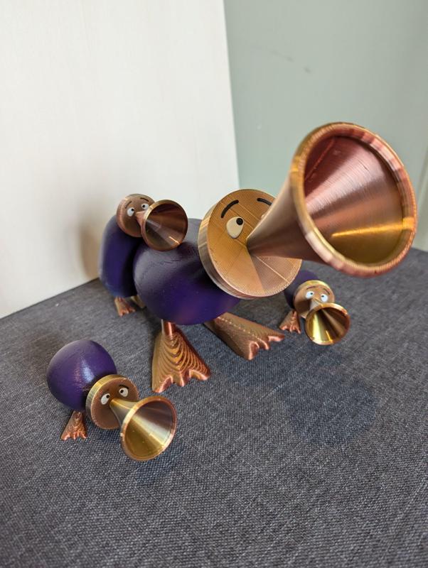 duck trumpet family,alice in wonderland