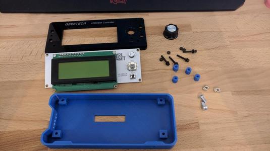 geeetech prusa i3 pro b LCD 2004 mount 2020 AM8