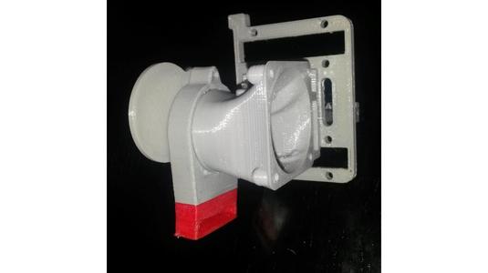 Geeetech i3 bowden extruder and hotend support with 40x40 cooling fan