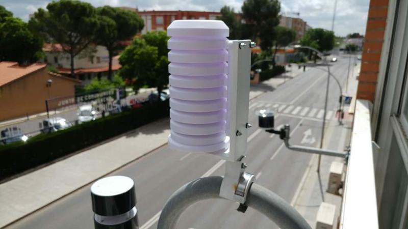Netatmo tube mount + TFA weather shield