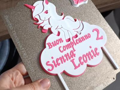 unicorn topper editable