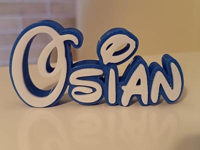 Osian Disney Name Sign Decorate Room child Birth