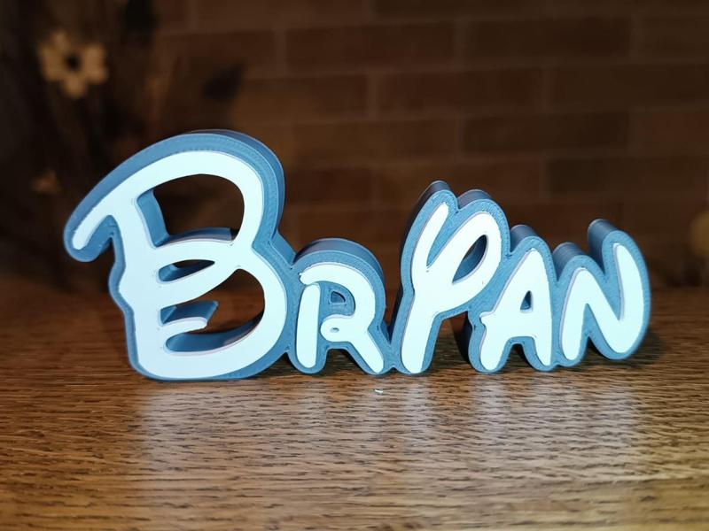Disney Name Sign Bryan Kid Room Wall Decor Tag 