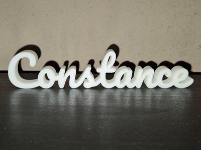 Constance Name Sign Display Decor