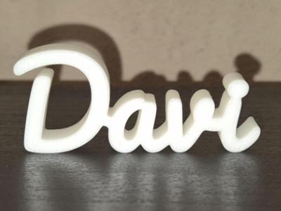 Davi Name Sign Display Decor