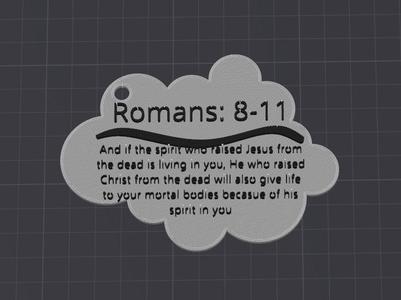 Bible verse keychain