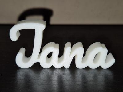 Jana Name Sign Display Decor