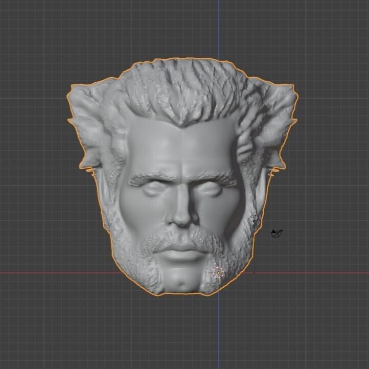 Henry Cavil Wolverine Cavilrine Cavilrine ML Head