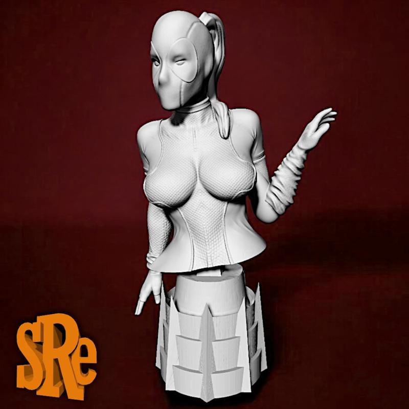 Lady Deadpool Bust