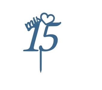 MY 15TH BIRTHDAY CAKE TOPPER