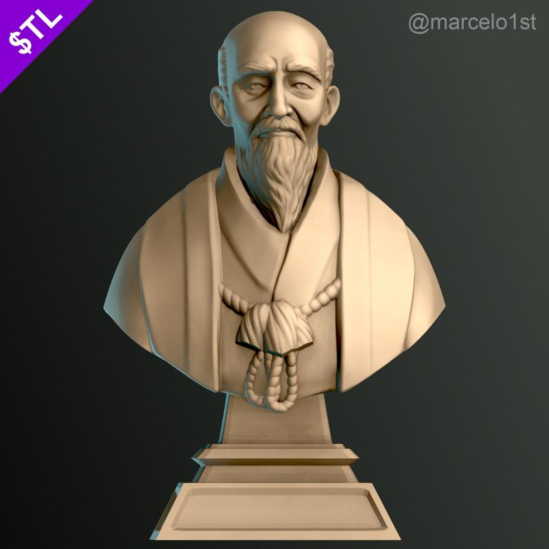 O-Sensei Morihei Ueshiba Bust - Aikido