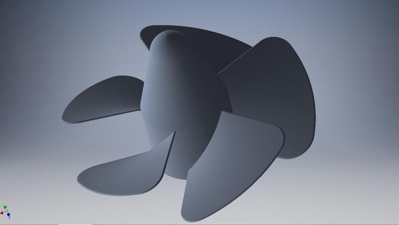 helice marina 5 palas