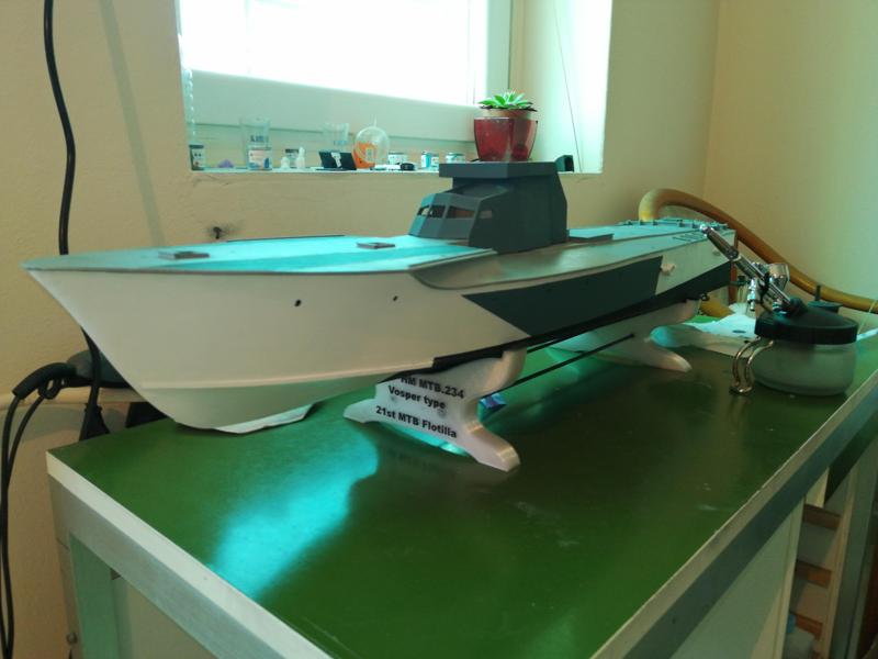 Vosper MTB 234 Torpedo Boat Scale Model - Stand (Gift*)