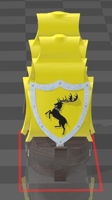 Game of Thrones Boardgame Boat - House of Baratheon