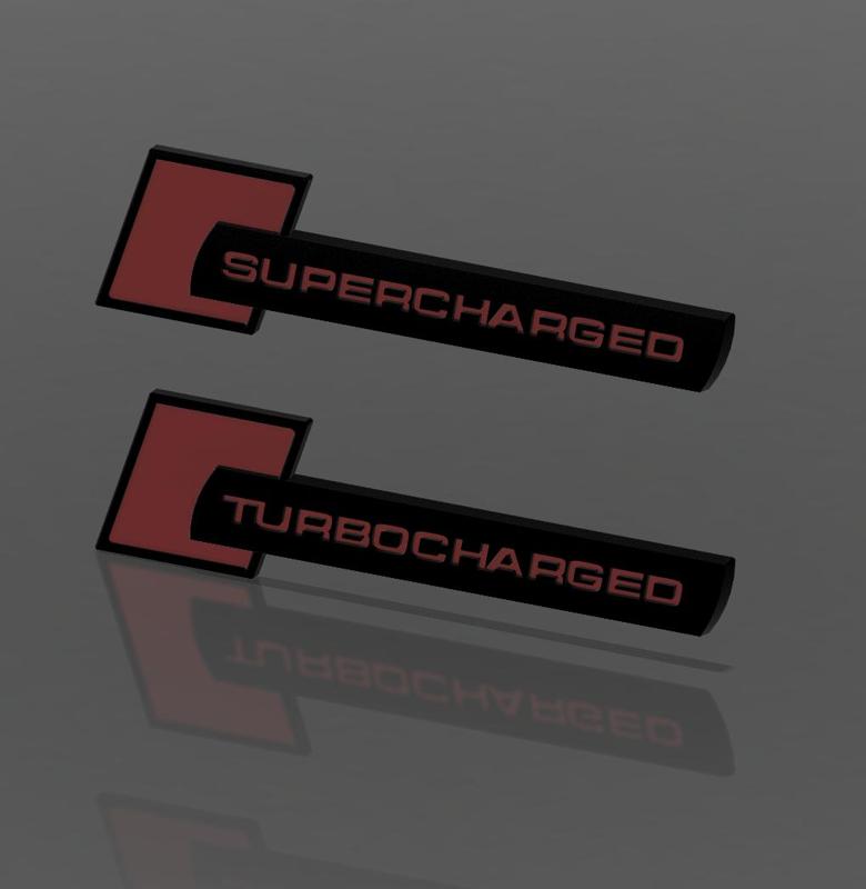 Audi Supercharged/Turbocharged Badge