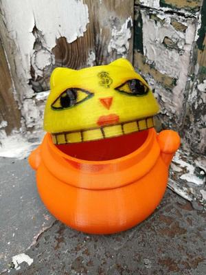 Maneki Neko Money Cat Lucky Coin Jar Holder