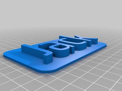 Jack 3D Nameplate