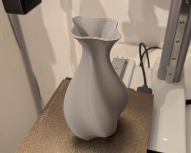 Elegant vase, spiral