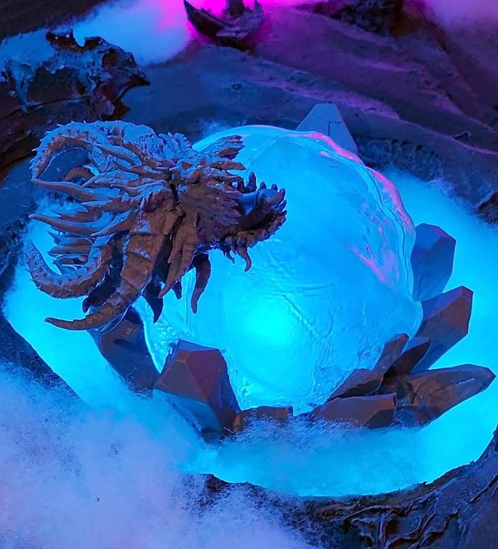 Ice dragon dice tower Christmas edition