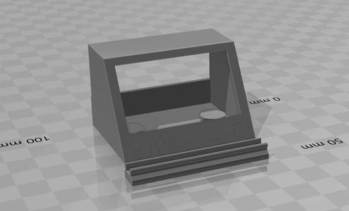 Thermometer box connect frame slider by magnet