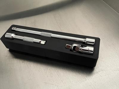 Gridfinity Milwaukee ratchet extension holder 1/4"