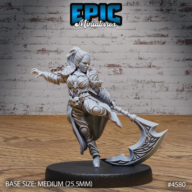 Vampire Army Red Scythe ‧ DnD Miniature ‧ Tabletop Miniatures ‧ Gaming Monster ‧ 3D Model ‧ RPG ‧ DnDminis ‧ STL FILE