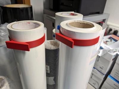 Rollenklammer, Medienklammer, Media-Clamps für Papierrollen / Druckrollen / Folienrollen