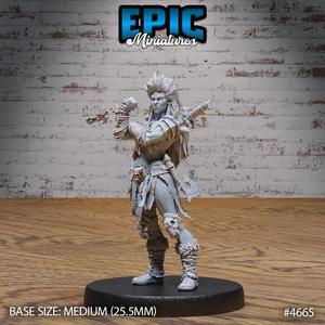 Orc Lady Adventurer Provoke ‧ DnD Miniature ‧ Tabletop Miniatures ‧ Gaming Monster ‧ 3D Model ‧ RPG ‧ DnDminis ‧ STL FILE