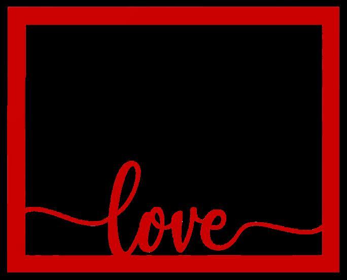 Love text - 8x10 Photo Frame Mat