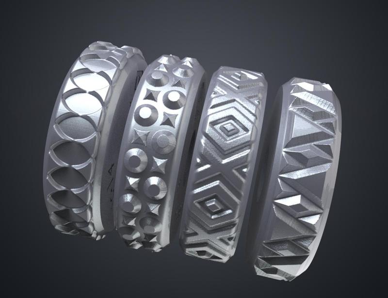 Stamp Wheels - Geometric  Vol.04 (13-16)