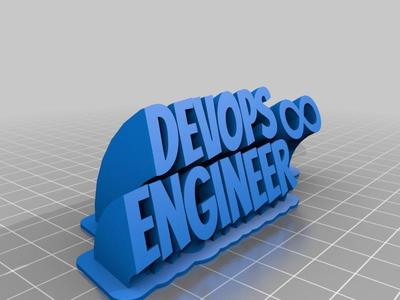 My Customized Sweeping 2-line name plate (DevopsV3)