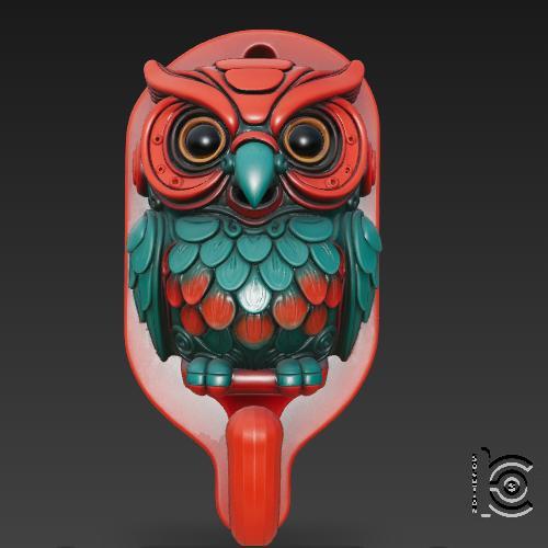 Hootron Sentinel - Owl Wall Hook