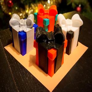 Decorative, Two-Color Gift Box