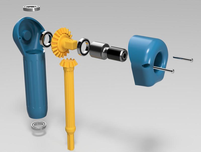 90 Degree Drill Attachment to 1/4 bit driver; Uses $4 metal bit chuck