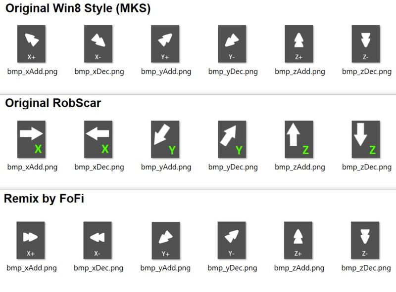 Icon-Remix of "Artillery Sidewinder X1 - Firmware / TFT Tuning by robscar"