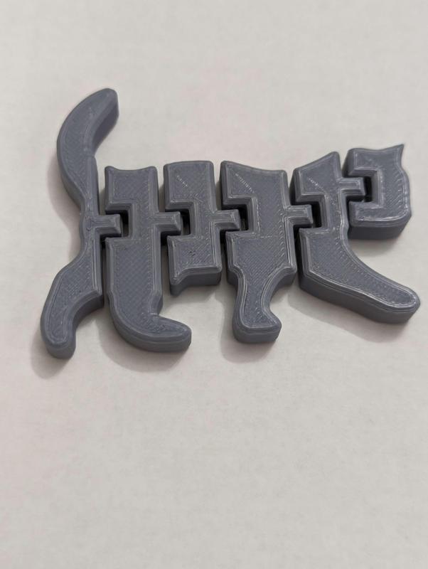 Articulated Cat with Chamfers