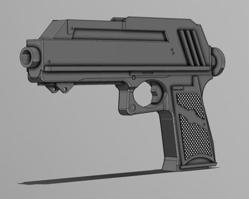 DC-17 clone trooper sidearm
